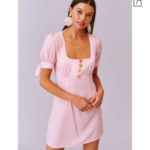Finders Keepers Francis pink minidress sz M